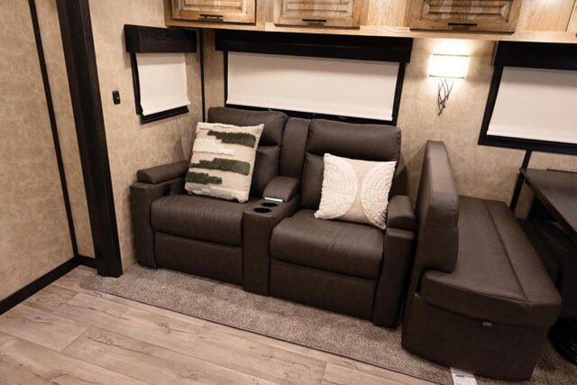 Recliners in BI8X18FK Bighorn Edition Horse Trailer | Lakota Trailers