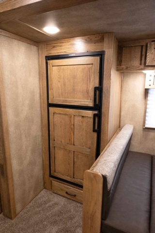 Refrigerator in CH8X15SRB Charger Edition Horse Trailer | Lakota Trailers