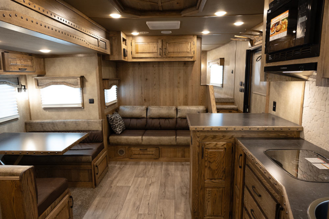 Living Quarters in IN8X15SR Infinity Edition Horse Trailer | Lakota Trailers