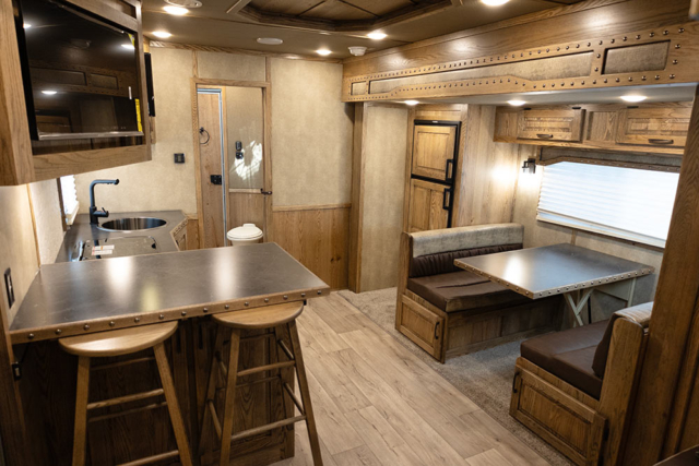 Living Quarters in IN8X15SR Infinity Edition Horse Trailer | Lakota Trailers