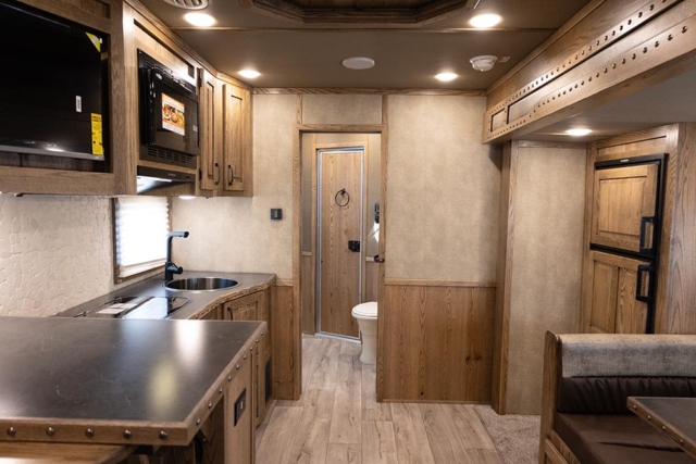 Living Quarters in IN8X15SR Infinity Edition Horse Trailer | Lakota Trailers