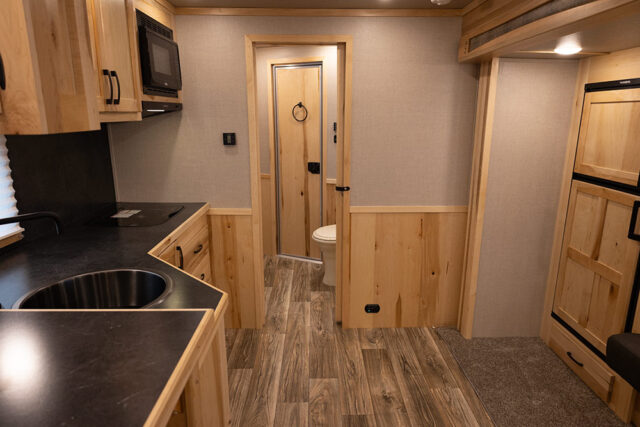 Living Quarters in CH8X14CE Charger Edition Horse Trailer | Lakota Trailers