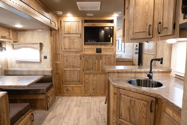 Living Quarters in IN8X19BB Infinity Edition Horse Trailer | Lakota Trailers