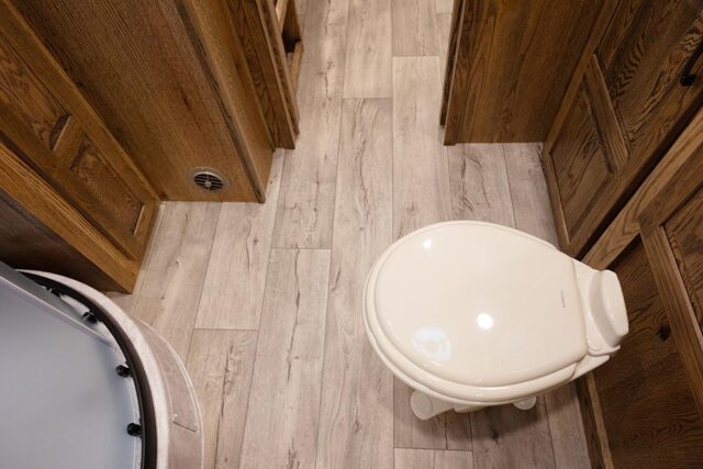 Bathroom Area in IN8X19BB Infinity Edition Horse Trailer | Lakota Trailers