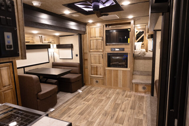 Living Quarters in BIL8X17CE Bighorn Edition Livestock Trailer | Lakota Trailers
