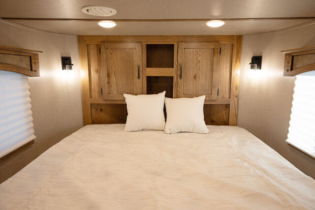Bed in Gooseneck in CHX10RK Charger Edition Horse Trailer | Lakota Trailers