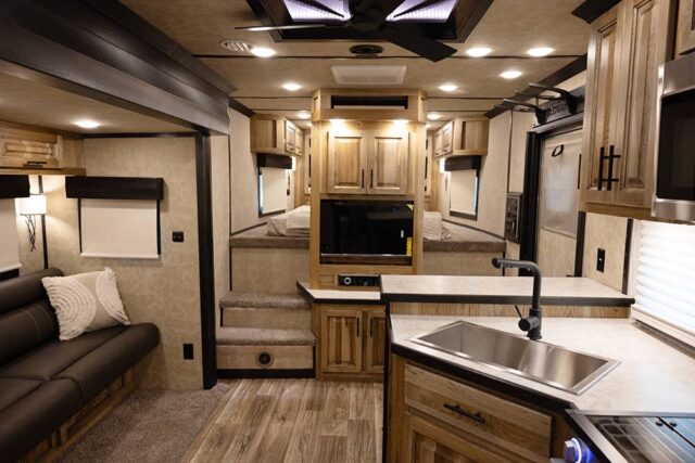 Living Quarters in BI8X14CE Bighorn Edition Horse Trailer | Lakota Trailers