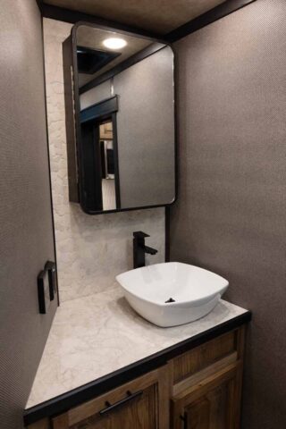 Bathroom Sink in BI8X14CE Bighorn Edition Horse Trailer | Lakota Trailers