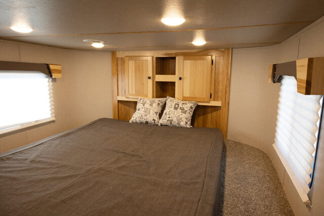 Bed in Gooseneck in CO8X14SR Colt Edition Horse Trailer | Lakota Trailers