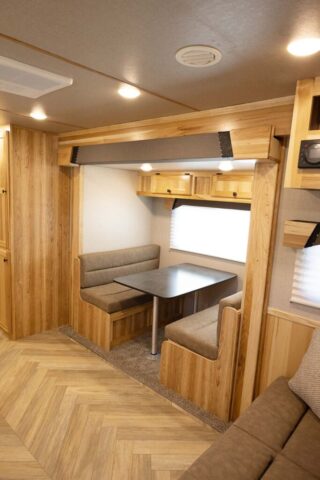 Dinette in CO8X14SR Colt Edition Horse Trailer | Lakota Trailers