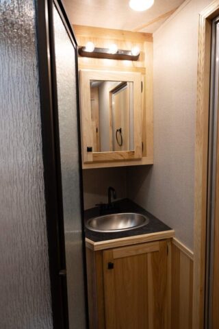 Bathroom Sink in CO8X14SR Colt Edition Horse Trailer | Lakota Trailers