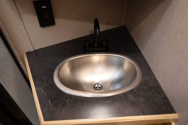 Bathroom Sink in CO8X14SR Colt Edition Horse Trailer | Lakota Trailers