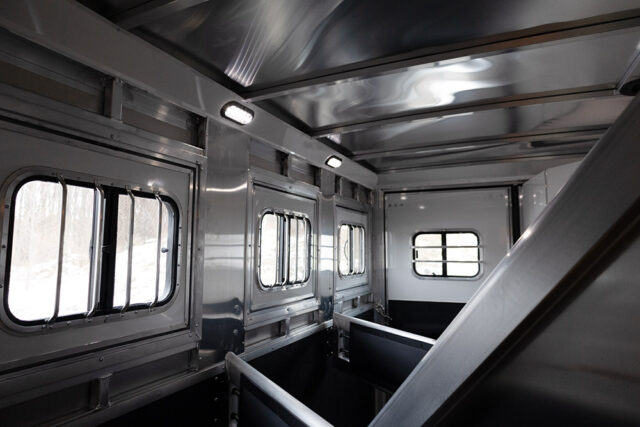 Horse Area in LYX9SR Legacy Edition Horse Trailer | Lakota Trailers