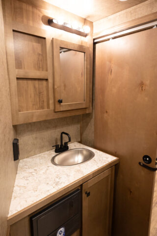 Bathroom Sink in LY8X17SFE Legacy Edition Horse Trailer | Lakota Trailers
