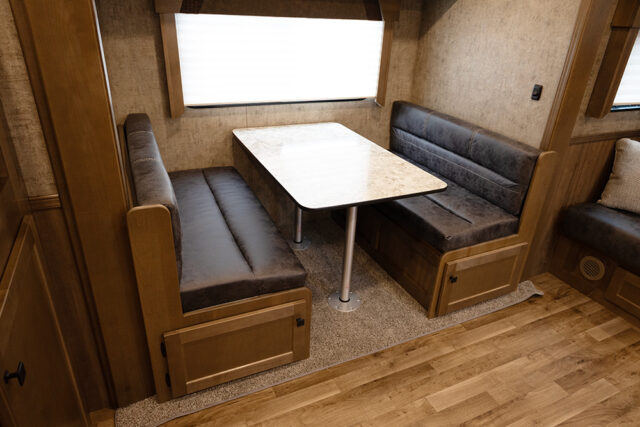 Dinette in LY8X13SR Legacy Edition Horse Trailer | Lakota Trailers