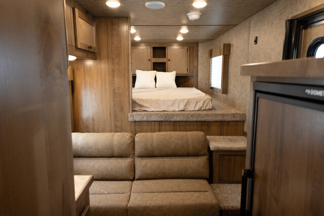 Living Quarters in LYX9RK Legacy Edition Horse Trailer | Lakota Trailers Living Quarters in LYX9RK Legacy Edition Horse Trailer | Lakota Trailers