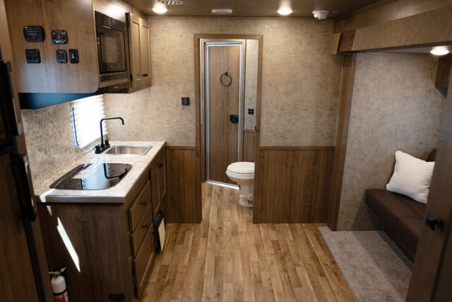 Living Quarters in LY8X11RK Legacy Edition Horse Trailer | Lakota Trailers Living Quarters in LY8X11RK Legacy Edition Horse Trailer | Lakota Trailers