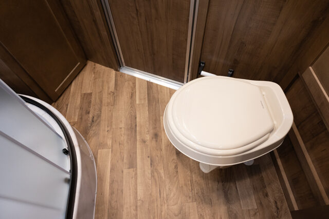 Bathroom Area in LY8X11RK Legacy Edition Horse Trailer | Lakota Trailers Bathroom Area in LY8X11RK Legacy Edition Horse Trailer | Lakota Trailers