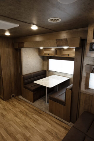 Dinette in LY8X15SR Legacy Edition Horse Trailer | Lakota Trailers